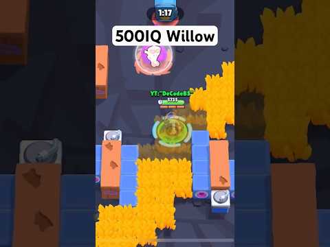 500 IQ Willow☠️☠️#shorts #brawlstars