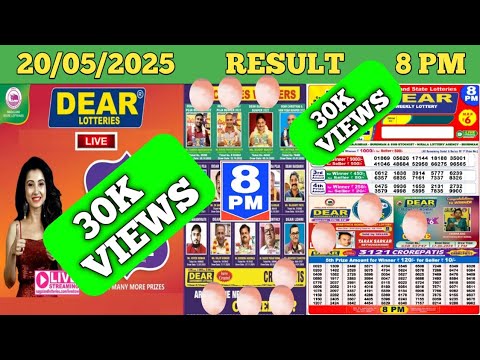 DEAR LOTTERY SAMBAD EVENING 8 PM RESULT TODAY LIVE DRAW ON 20.05.2025 NAGALAND TUESDAY