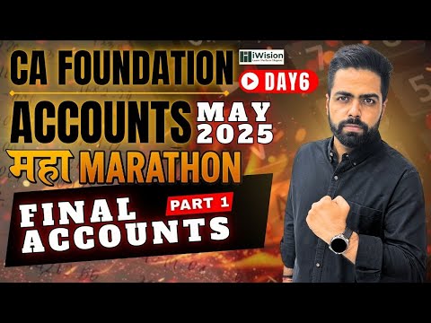 Final Accounts - One Shot - CA Foundation Accounts Marathon | CA Foundation by iWision