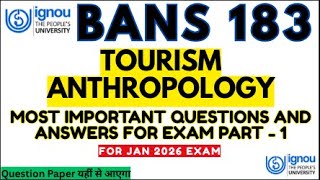 BANS 183 Important Questions December 2025 in English | IGNOU BANS 183 Question Paper 2025 #bans183