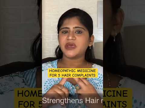 Homeopathic Medicine for 5 Hair Problems: Treat Hairfall & Baldness #shorts #homeopathicmedicine