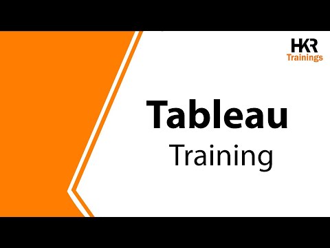 Tableau Training | Tableau Certification Training Course  | Tableau Online Course - HRK Trainings