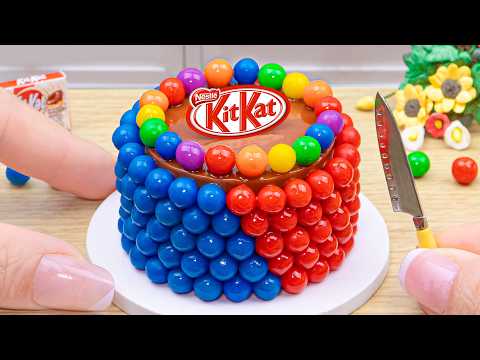 Mini Rainbow KitKat 🍫 Miniature Rainbow Oreo & Pink KitKat Surprise! 🍪🍫 | Mini Candy Unboxing Fun