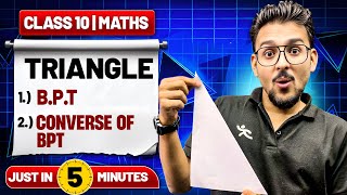 Triangles in 5 Minutes | Class 10 Maths Chapter 6 | Full Concept & Tricks | Pranav Sir