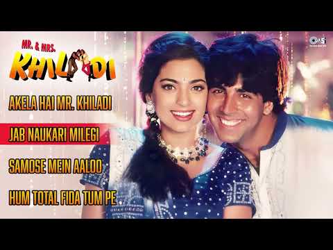 Mr  & Mrs  Khiladi Songs  90s Bollywood Jukebox  Akshay Kumar, old is gold hindi songs collection