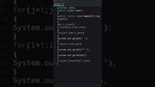 Java with Heart 🤍#shortvideo #procoder #programming
