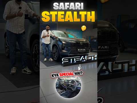 New Tata Safari Stealth Edition With Crazy Updates! ⚡| #shorts