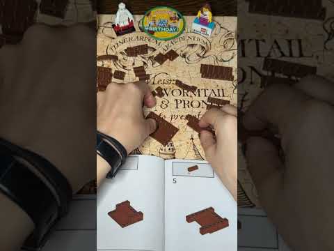 LEGO Harry Potter build: Hedwig & Privet Drive 🪄 #ASMR Unintelligible Whispers ✨ #Shorts