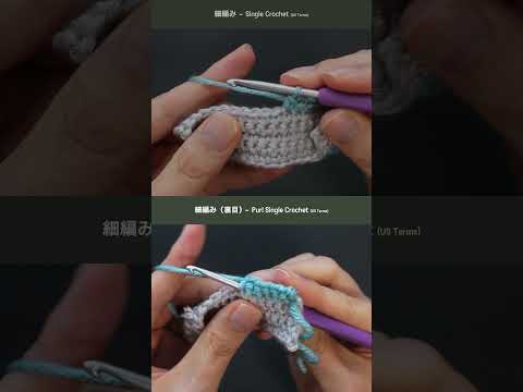 Single Crochet & Purl Single Crochet