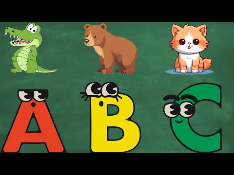 ABC Song with Animals | Learn ABC Alphabet for Children | Nursery Rhymes & Kids Songs