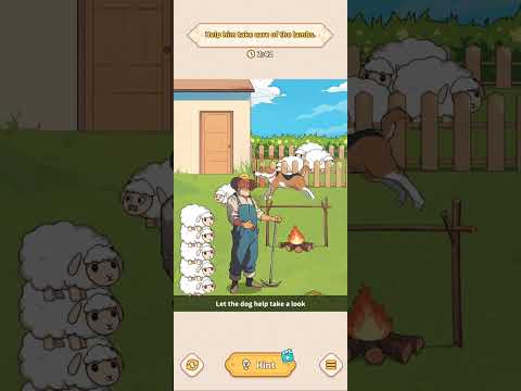 Help him take care of the lambs #ytshorts #games #braintestsolution #brainpuzzles #brainmasti