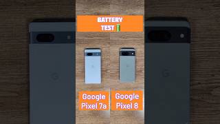Google Pixel 7A vs Google Pixel 8 Battery Drain Test #googlepixel7a #googlepixel8 #tech #shortvideo