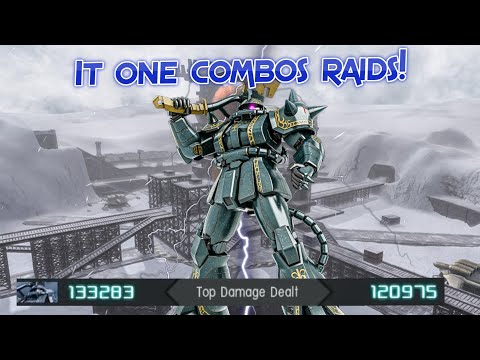 GBO2 Zaku II Dozle Zabi Custom: It one combos raids!