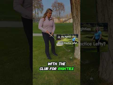 Master the Trouble Shot: Left-Handed Technique for Golf Success!"! #golftechnique #golftrainingaid