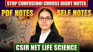 PDF Notes Vs Short/Self Notes | Which One is best | CSIR NET LIFESCIENCE JUNE 2026 #apnasapnajrf