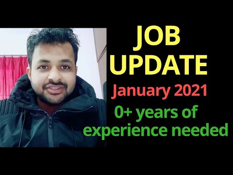 JOB UPDATE JANUARY 2021
