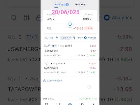 zerodha Stock Portfolio