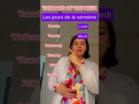 Days of the Week in French 🇫🇷 les jours de la semaine #frenchlearning #learnfrenchfast #tef