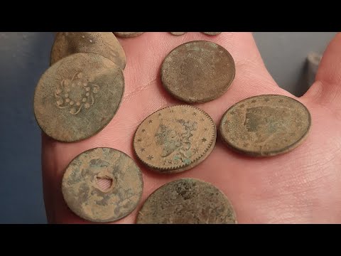 5 COPPER DAY!! (dig2) #freemasoncufflinks #relics #oldcoins