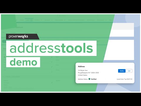 Salesforce Address Validation & Standardization - AddressTools Feature Walkthrough | Salesforce