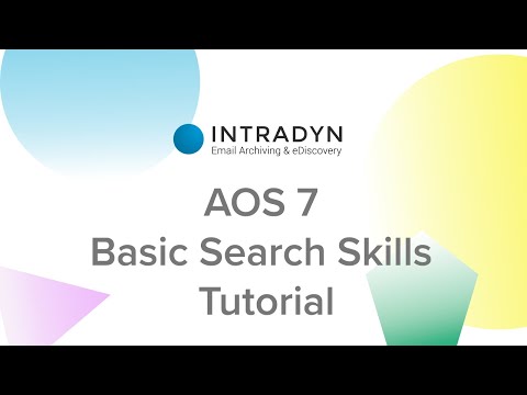 AOS 7 - Basic Search Skills Tutorial