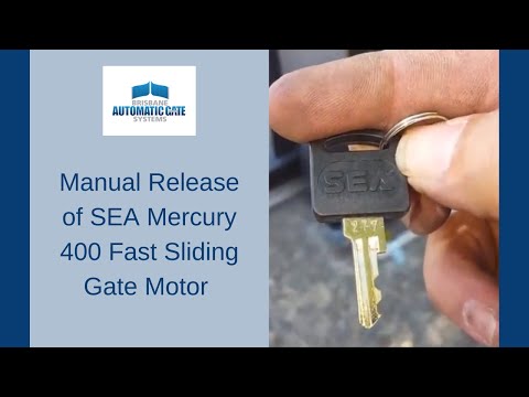 SEA Mercury 400 Fast Sliding Gate Motor Manual Release