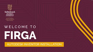 FIRGA - Autodesk Inventor Software Installation - Step 2