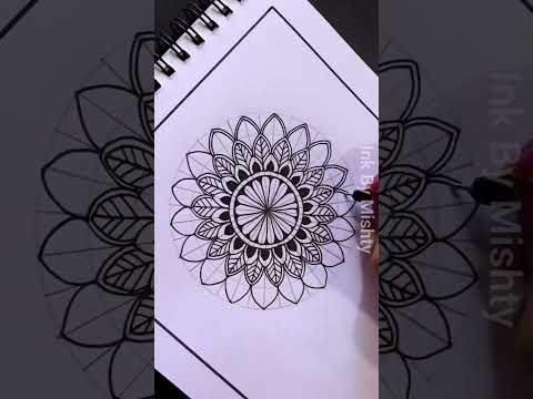 Mandala art | mandala drawing | mandala art easy | shorts