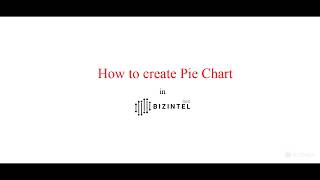 Bizdata - Pie chart tutorial