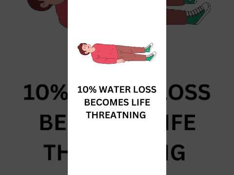 10%WATER LOSS in body leads to dead   #body  #water  #amazingfacts