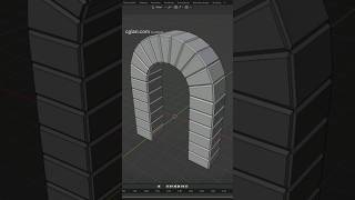 Blender timelapse How to make an arch 3D model #blender #3d #modeling #cgian