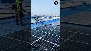 Solar panels that float on water to generate electricity. ☀️💧 #facts #sorts #viral