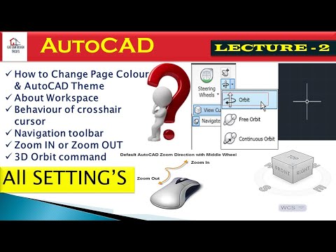 All Settings & Explanation every command of Autocad in HINDI