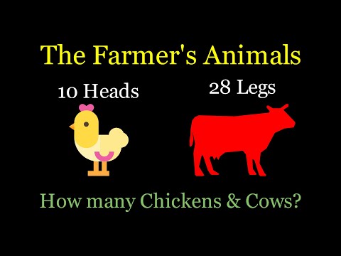 👉 The Farmer’s Animals | How Many Chickens 🐔 and Cows🐄?