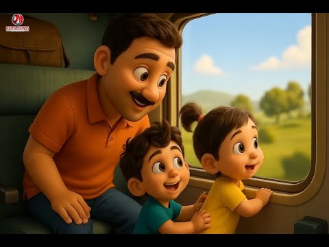 Train Ride | Fun Train Journey for Kids | Animated Kids Story in Hindi