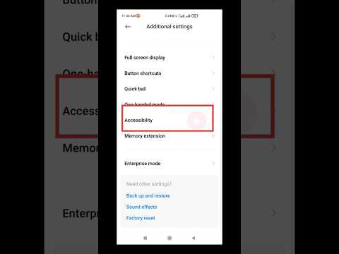 How to Enable Accessibility Menu in Redmi Phones | Easy Settings Guide in Bangla'