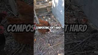 Composting Can Be Simple #compost #composting #compostingtips #backyard #chickens #homecompost