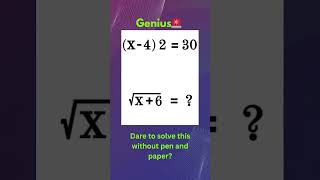 IQ Test | #maths #mathchallenge #trickymaths #iqtest #mathstrick