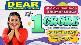 DEAR LOTTERY LIVE DEAR 6 PM 05.07.2025 SIKKIM LOTTERY LIVE DEAR LOTTERY LIVE LOTTERY SAMBAD LIVE