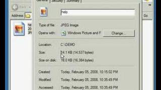 Hide a File Behind an image