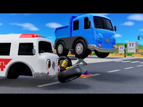 Wheels On The Ambulance Car | Rescue Friends Team | Nursery Rhymes & Kids Songs - Baby Car Songs TV