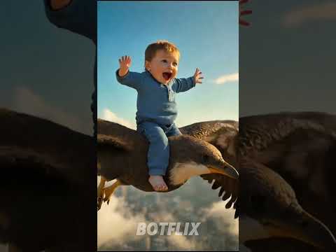 "Real-Life Miracle: Giant Bird Saves Baby Falling from Burj Khalifa!"