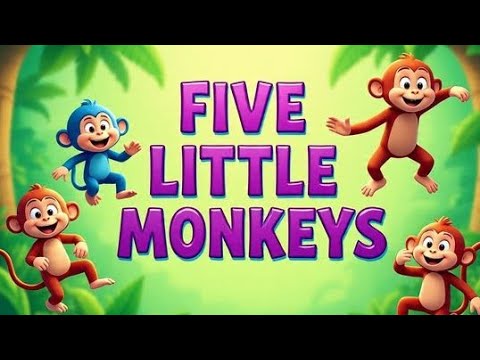 Five little monkey poem || nursery rhyme for toddlers #subscribe #like 