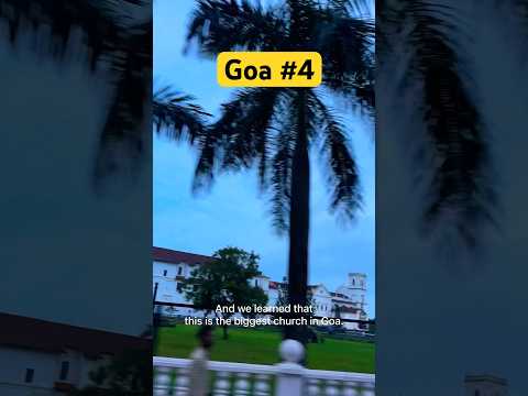 Goa ka sabse bada church ✨⛪️|| Goa Trip #part #4 #travel #goa #withfriends #dosti #bhaichara #shorts