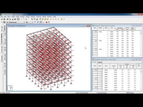 Day 12  STAAD Pro Tutorials   Design of RCC Multistorey Building with Combination Load Part 2