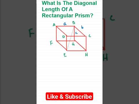 Diagon Of A Prism #geometry #viral #youtubeshorts #mathematics