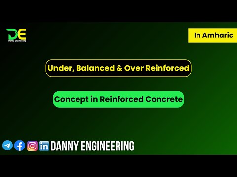 Under, Balanced & Over Reinforced Concrete Concept