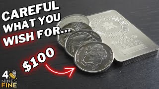 $100 Silver Comes at a BIG PRICE...
