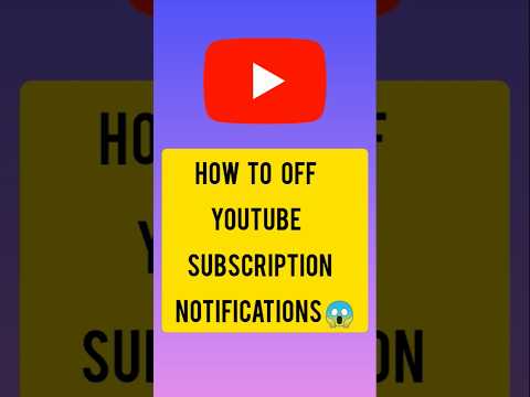 How to OFF YouTube Subscription notifications 🤬📴😱🔥🔥 #shorts #youtubeshorts #notification #subscribe