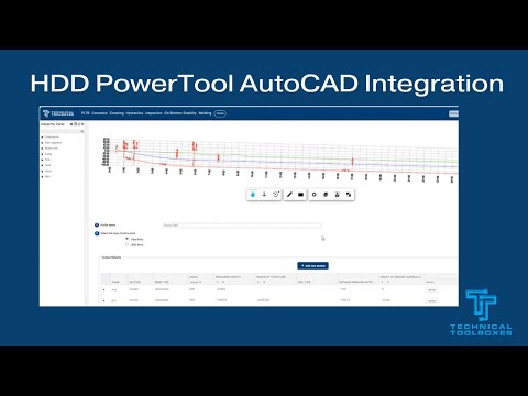 Technical Toolboxes' HDD PowerTool AutoCAD Integration